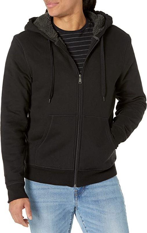 Photo 1 of Amazon Essentials Men's Sherpa-Lined Full-Zip Hooded Fleece Sweatshirt SIZE XXL