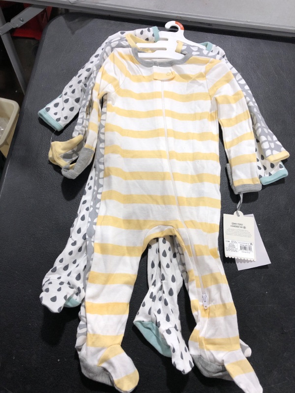 Photo 2 of Baby 3pk Dotted Sleep N' Play - Cloud Island™ Yellow/Gray/White 6-9M