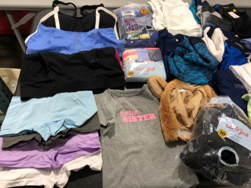 Photo 2 of BAG BUNDLE OF MISCELLANEOUS CLOTHING ITEMS AND UNDERWEAR *SIZES AND STYLES VARY* 