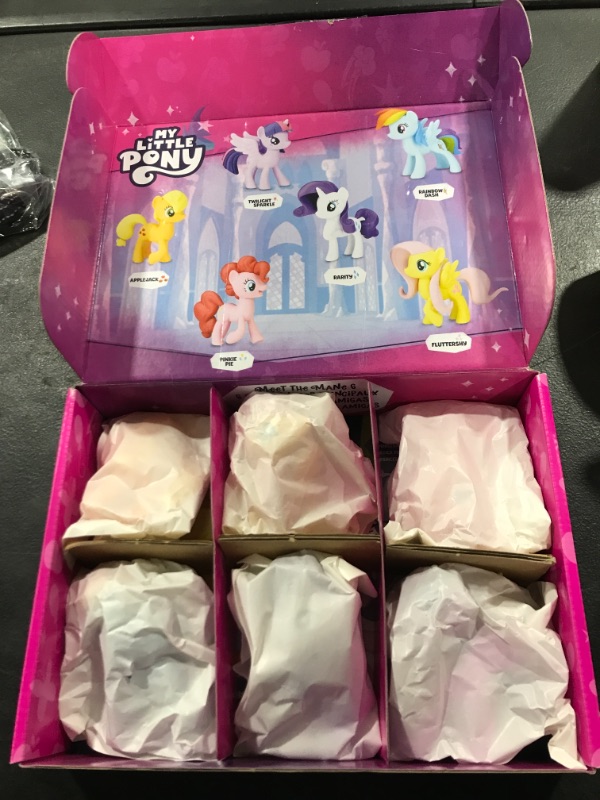 Photo 2 of My Little Pony Toys Meet The Mane 6 Ponies Collection (Amazon Exclusive) Frustration-Free Packaging