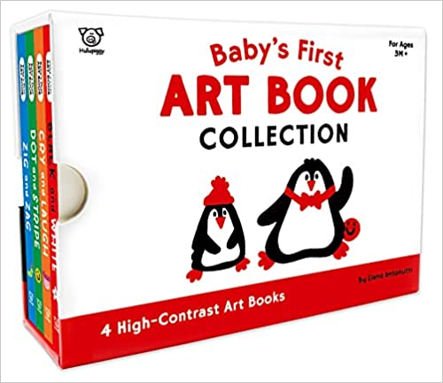 Photo 1 of Baby's First Art Book:High Contrast Color and Baby Faces,Full of Artistic Imagination,Early Learning and Eye Opening (Boxset of 4 Board Books for Babies) 