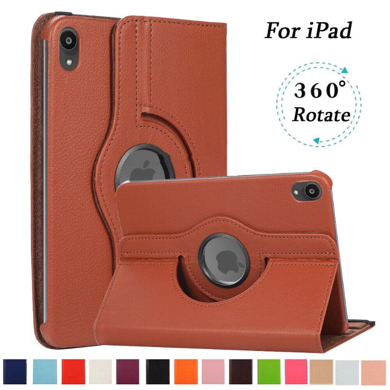 Photo 1 of Rotating Case for iPad 4th Generation (2012 Model), iPad 3rd Gen (2012 Model), iPad 2 (2011 Model) 9.7 inch Tablet - 360 Degree Rotating Smart Stand Cover Auto Wake/Sleep (Brown)