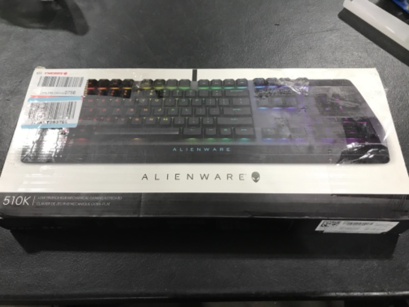 Photo 3 of Alienware Low-Profile RGB Gaming Keyboard AW510K: Alienfx Per Key RGB LED - Media CONTROLS & USB Passthrough - Cherry MX Low Profile Red Switches