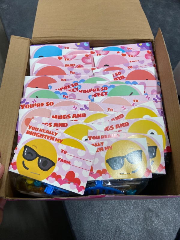 Photo 2 of 28 Pack Kids Valentines Day Gift Novelty Toy Set Includes Foam Planes,Shutter Shades,Bubble Wands,Sticky Hands,Spring Toys,for Classroom Exchange Prizes,Valentine Party Favors,Valentine‘s Gifts