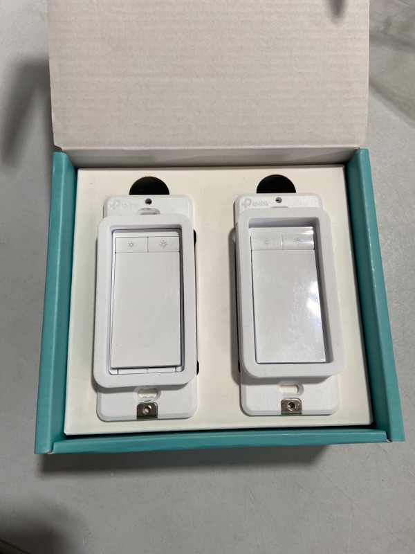 Photo 1 of Kasa Smart 3 Way Dimmer Switch KIT, Dimmable Light Switch Compatible with Alexa, Google Assistant and SmartThings, Neutral Wire Needed, 2.4GHz, ETL Certified, No Hub Required (KS230 KIT) , White