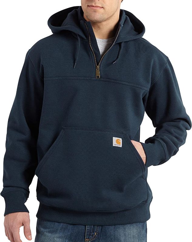 Photo 1 of Carhartt Men's Rain Defender Loose Fit Heavyweight Quarter-Zip Sweatshirt - SIZE LARGE 
