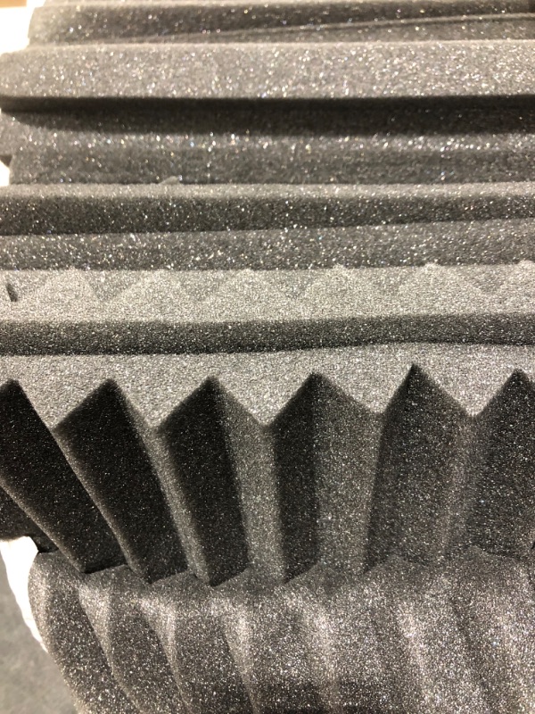 Photo 2 of 52 Pack Acoustic Panels 1 X 12 X 12 Inches - Acoustic Foam - Studio Foam Wedges - High Density Panels - Soundproof Wedges - Charcoal