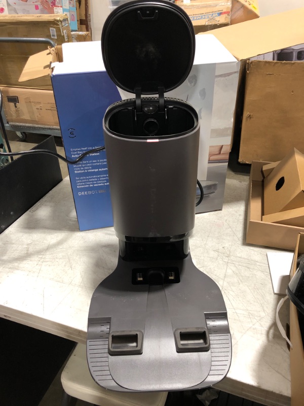 Photo 1 of ECOVACS Deebot N8 Pro+ Robot Vacuum and Mop Cleaner, with Self Empty Station, 2600Pa Suction, Laser Based LiDAR Navigation, Carpet Detection, Multi Floor Mapping, Personalized Cleaning