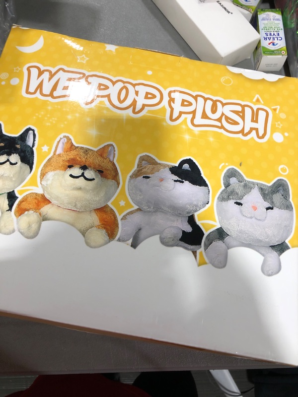 Photo 3 of 32 in Stuffed Shiba Inu Cat Plush, Cute Kawaii Pillow Corgi Dog Anime Animal Soft Plushie Doge Puppy Doll Toy Hugging Cuddle Throw Gift