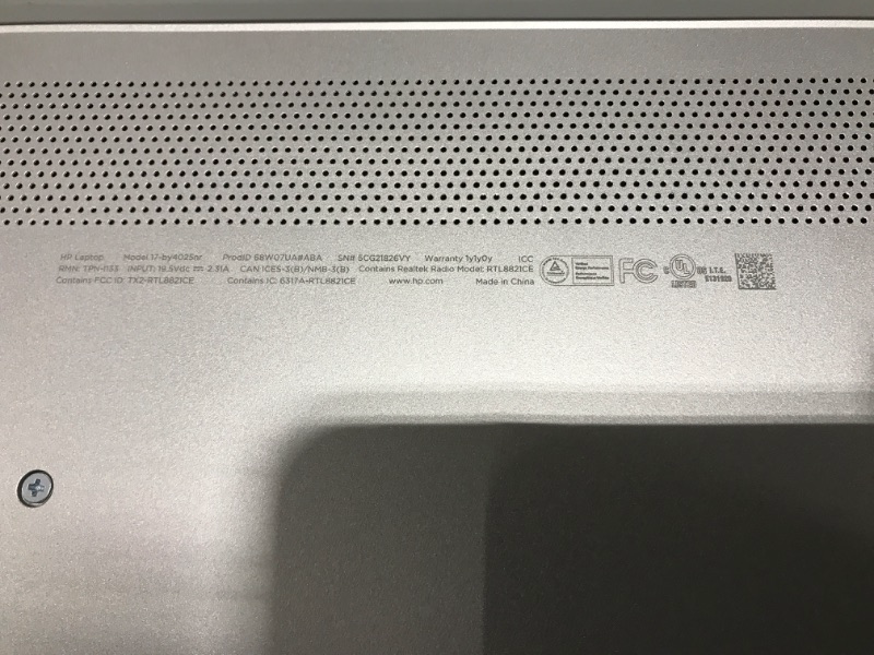 Photo 4 of HP Newest 17 Laptop, 17.3" HD+ Display, 11th Gen Intel Core i3-1115G4 Processor, 32GB RAM, 1TB PCIe SSD, Webcam, Bluetooth, HDMI, RJ-45, Windows 11 Home, Silver