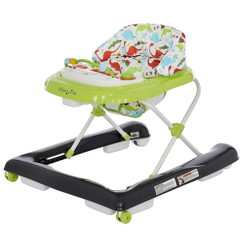 Photo 1 of Dream On Me 2-in-1 Ava Baby Walker, Easy Convertible Baby Walker, Walk Behind, Height Adjustable Seat, Added Back Support, Detachable Slate, Green
