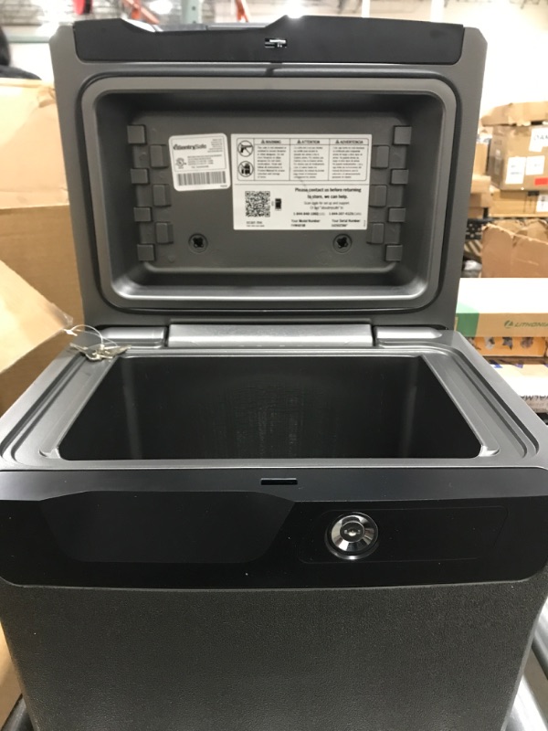 Photo 2 of SentrySafe Fireproof and Waterproof Safe Box with Key Lock, File Safe with Carrying Handle for Documents, 0.66 Cubic Feet, 14.1 x 16.6 x 13.8 Inches, FHW40100