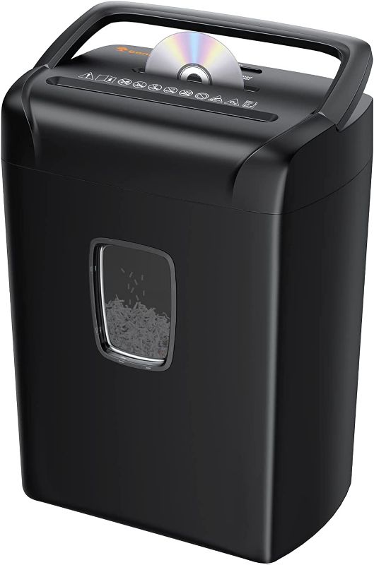 Photo 1 of Bonsaii Paper Shredder for Home Office, 12-Sheet Crosscut Shredder 10-Minute Heavy Duty Office Shredder for CD/Credit Card, with 5.5 Gals Bin & Transparent Window, High Security Level P-4 (C243-A)
