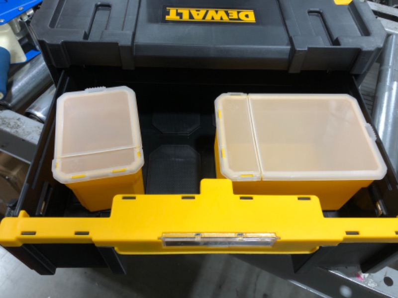 Photo 3 of DEWALT Tool Organizer, TSTAK III, Single Deep Drawer (DWST17803) , Black Deep Drawer Toolbox