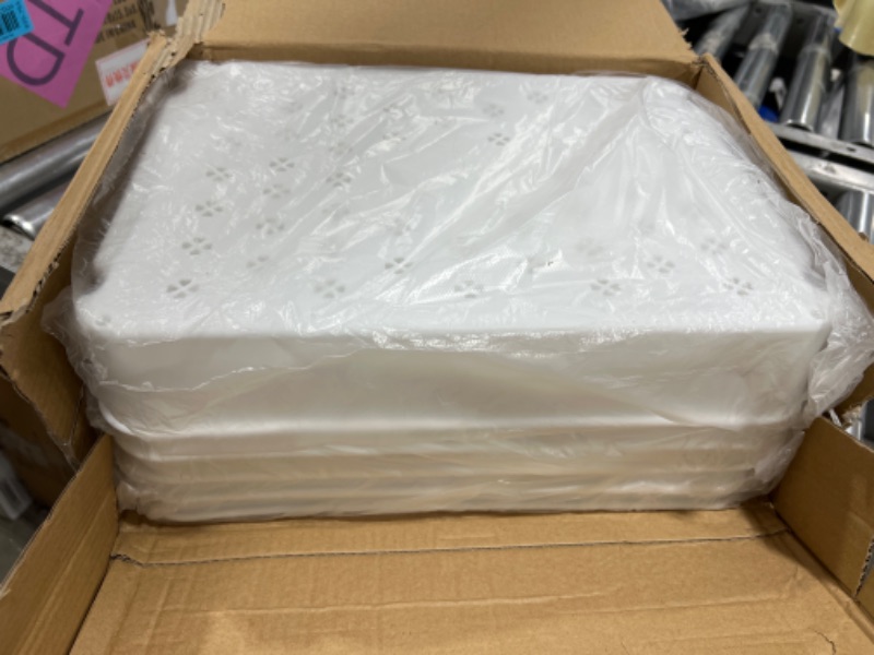 Photo 2 of Sywhitta 5-Tier Plastic Rolling Utility Cart with Handle, Multi-Functional Storage Trolley for Office, Living Room, Kitchen, Movable Storage Organizer with Wheels, White 5-tier White