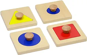 Photo 1 of Elite Montessori Thick Single/Multiple Shape Jumbo Knob Puzzles Preschool Toddler Learning Material (Single Shape Puzzles)