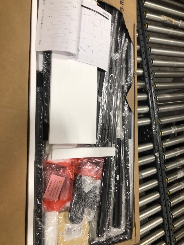 Photo 1 of Rolanstar Computer Desk 47 inch with LED Lights & Power Outlets, Gaming Desk with Storage Shelves, Home Office Desk with Keyboard Tray, Writing Desk with Monitor Stand, Study Desk, White White 47 inch