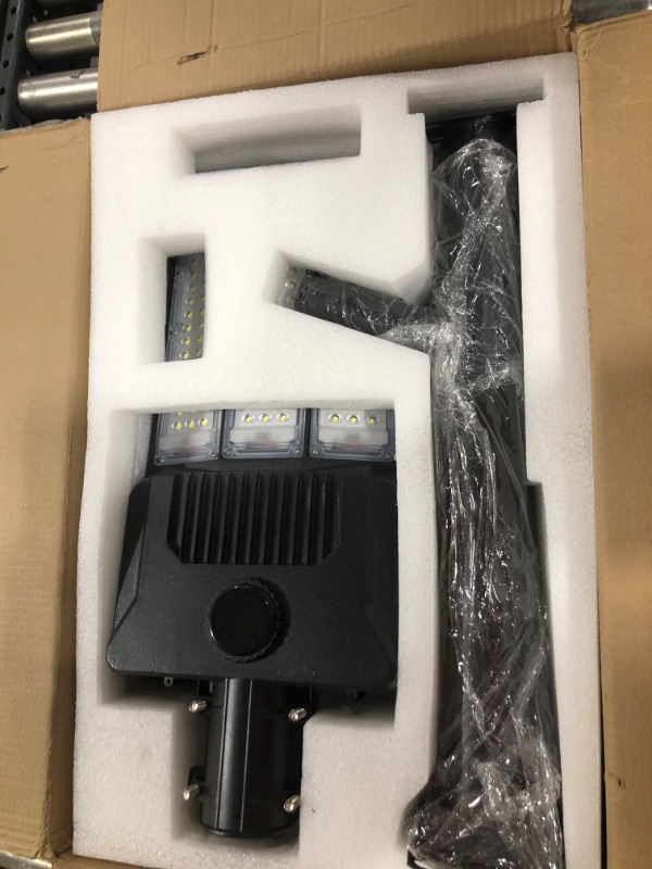 Photo 2 of 4200W Solar Street Light Outdoor, Wide Angle 350000LM 3000K/4000K/6500K Commercial Parking Lot Lights Dusk to Dawn, IP67 Solar Flood Outdoor Area Lightning for Basketball Court, Road, Yard
