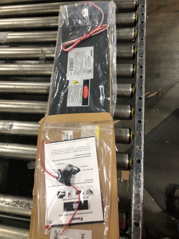 Photo 1 of Facon 7-1/4"x25" RV Holding Tank Heater Pad, CW-ST725, with Automatic Thermostat Control, Use with Up to 50 Gallons Fresh Water/Grey Water/Black Water Tank,12Volts DC, QAI Certificated