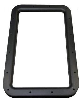 Photo 1 of AP Products 015-2014762 Black RV Entrance Door Replacement Window Frame