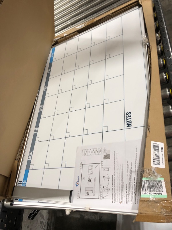 Photo 2 of XBoard Magnetic Calendar Whiteboard 36" x 24" - Monthly Calendar Dry Erase Board, White Board + Colorful Calendar Board, Silver Aluminium Framed Monthly Planning Board 36" x 24" - Calendar