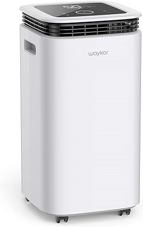 Photo 1 of Waykar 2500 Sq. Ft Home Dehumidifier with Drain Hose for Bedrooms, Basements, Bathrooms, and Laundry Rooms - with Intelligent Touch Control and 3 Air Outlets, 24 Hr Timer, and 0.58 Gal Water Tank