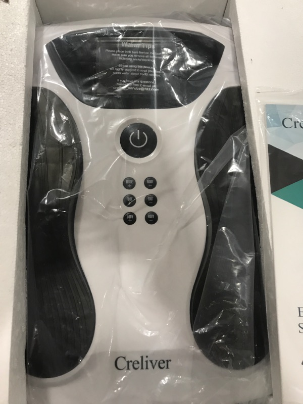 Photo 2 of Creliver EMS Foot Circulation Stimulator with Upgrade Sole, EMS Foot Massager for Neuropathy Feet with TENS Units Pads, TENS Neuropathy Foot Massager for Circulation and Pain Relief, 25 Mode 99 Level
