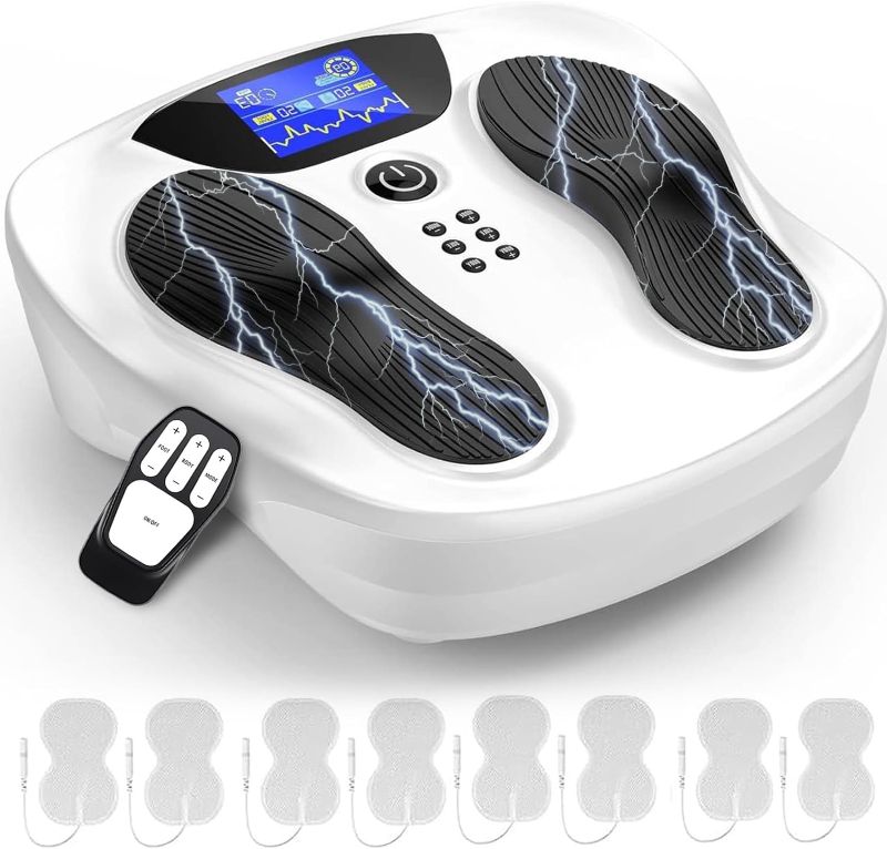 Photo 1 of Creliver EMS Foot Circulation Stimulator with Upgrade Sole, EMS Foot Massager for Neuropathy Feet with TENS Units Pads, TENS Neuropathy Foot Massager for Circulation and Pain Relief, 25 Mode 99 Level
