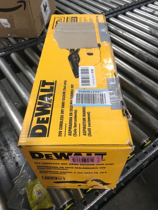 Photo 3 of DEWALT 20V Vacuum, Cordless Handheld Vacuum, HEPA, Battery Not Included (DCV501HB)