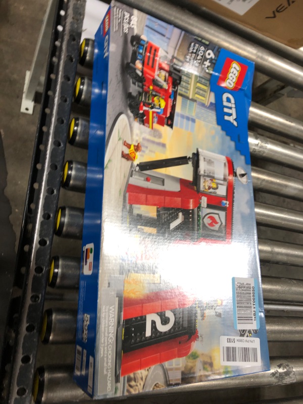 Photo 2 of LEGO City Fire Station with Fire Truck Toy, Action Packed Fire Station Toy Playset, Birthday Gift Idea for Kids Ages 6 and Up who Love Pretend Play Toys, Includes a Dog Figure and 5 Minifigures, 60414