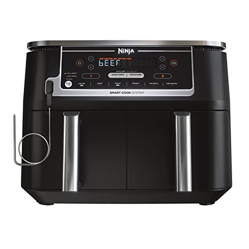 Photo 1 of Ninja - Foodi 6-in-1 10-qt. XL 2-Basket Air Fryer with DualZone Technology & Smart Cook System - Black
