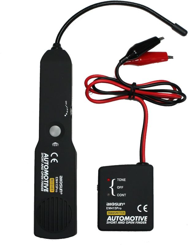 Photo 1 of ALLOSUN Automotive Cable Wire Tracker Car Tracer Finder Test Short & Open DC 6~42 Volts, Black (EM415PRO) 