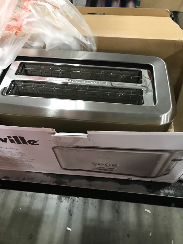 Photo 2 of Breville Bit More 4-Slice Toaster, Brushed Stainless Steel, BTA730XL