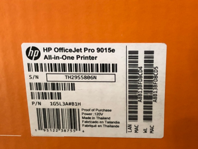Photo 3 of HP OfficeJet Pro 9015e Wireless Color All-in-One Printer with bonus 6 months Instant ink with HP+ (1G5L3A),Gray