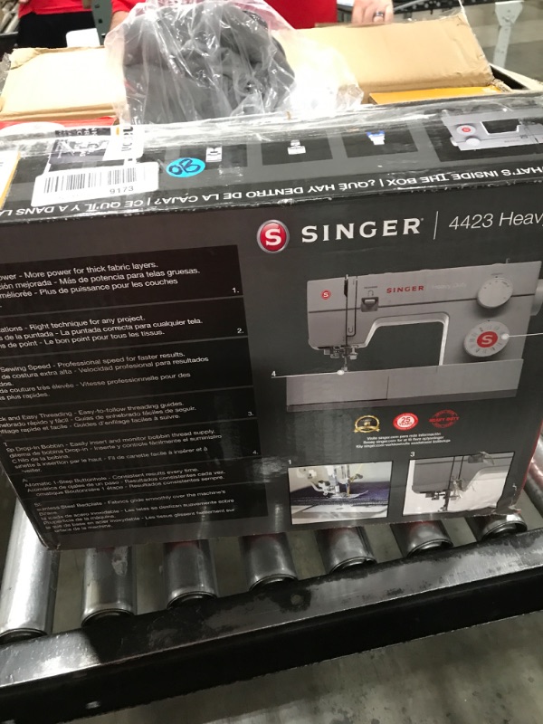 Photo 3 of SINGER | 4423 Heavy Duty Sewing Machine With Included Accessory Kit, 97 Stitch Applications, Simple, Easy To Use & Great for Beginners 4423 Sewing Machine