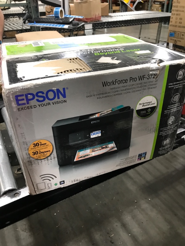 Photo 3 of Epson WorkForce Pro WF-3720 Wireless All-in-One Color Inkjet Printer, Copier, Scanner with Wi-Fi Direct