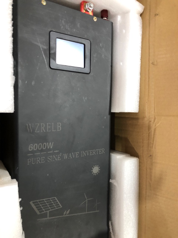 Photo 3 of WZRELB 6000W Split Phase Pure Sine Wave Inverter,48V DC to 120V 240V AC, 4 AC Outlets,AC Hardwire Terminal,High Efficiency up to 91.6% Split Phase 6000W 48V