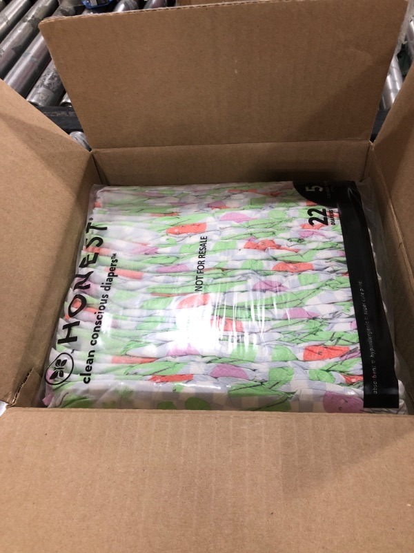 Photo 2 of The Honest Company Clean Conscious Diapers | Plant-Based, Sustainable | Spring '24 Limited Edition Prints | Club Box, Size 5 (27+ lbs), 44 Count Size 5 (44 Count)