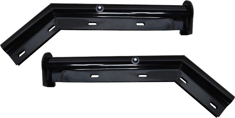 Photo 1 of TBOZZ Black Angled Spring Loaded Mud Flap Hanger,Round Tube Style, 1-1/8" Bolt Spacing,27" Length
