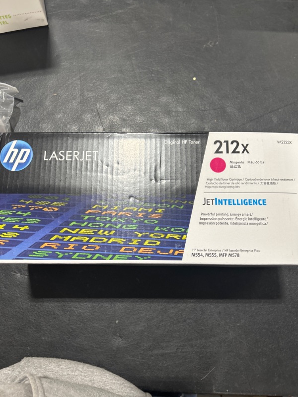 Photo 2 of HP 212X Magenta High-yield Toner Cartridge | Works with HP Color LaserJet Enterprise M554, M555 Series, HP Color LaserJet Enterprise MFP M578 Series | W2123X