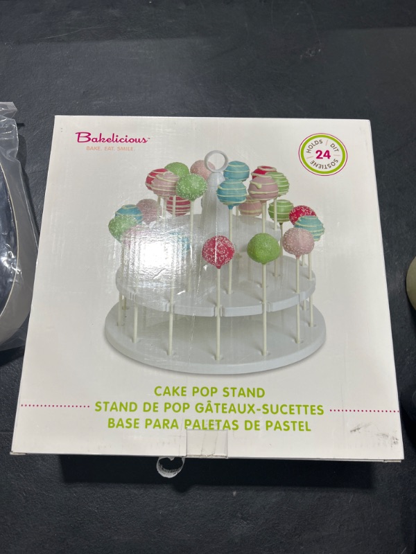 Photo 2 of Bakelicious Cake Pop Stand, 24-Piece, White