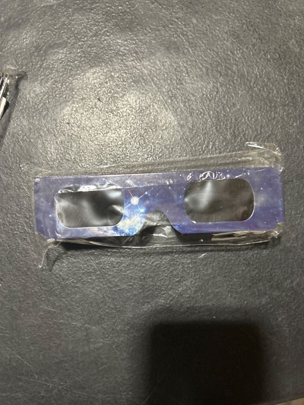 Photo 2 of [10 Pack Premium Solar Eclipse Glasses AAS Approved 2024 Patent Pending - ISO Certified - Mixed Patterns