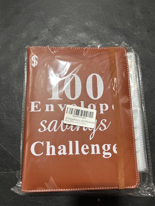 Photo 1 of 100 Envelopes Money Saving Challenge Book Budget Planner 100 Envelope Challenge Binder Money Saving Binder Savings Challenges Book with Envelopes to Save $5,050 (Brownvariant)