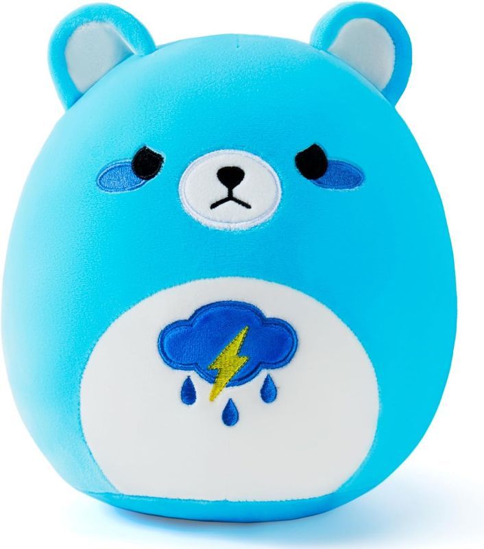 Photo 1 of Auspicious beginning Bear Plush Toys-11'' Bear Plush Stuffed Animal Blue Bear Anime Plush, Blue Rainy Day Plushies Stuffed Animals, Cute Bear Plushies, Cute Plushies Chrismas Birthday Gifts for Kids