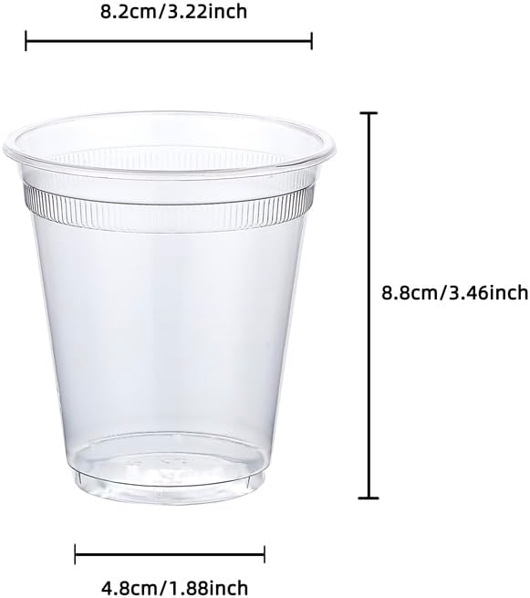Photo 1 of Nanqiaotai Disposable Plastic Cup, Party PP Plastic Cup, Plastic Cups Set, Hot & Cold Water Coffee Cups, Disposable Drinking Cups?-10?~100?? (9 OZ, Count, 50)