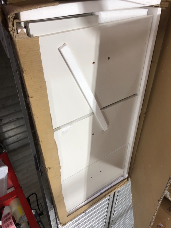 Photo 2 of Haotian FSR78-W, White 2 Flip-Drawers Shoe Cabinet, Slim Shoe Rack, Shoe Storage Cupboard Organizer Unit for Entryway and Hallway, 21.26"x9.45"x32.68" White 2-Drawers