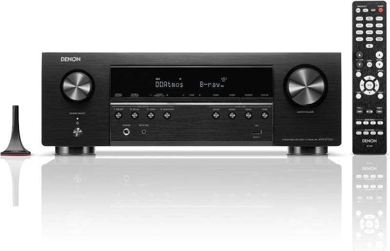 Photo 1 of Denon AVR-S770H 7.2 Ch Home Theater Receiver (2023 Model) - 8K UHD HDMI Receiver (75W X 7), Wireless Streaming via Built-in HEOS, Bluetooth & Wi-Fi, Dolby TrueHD, DTS Neural:X & DTS:X Surround Sound