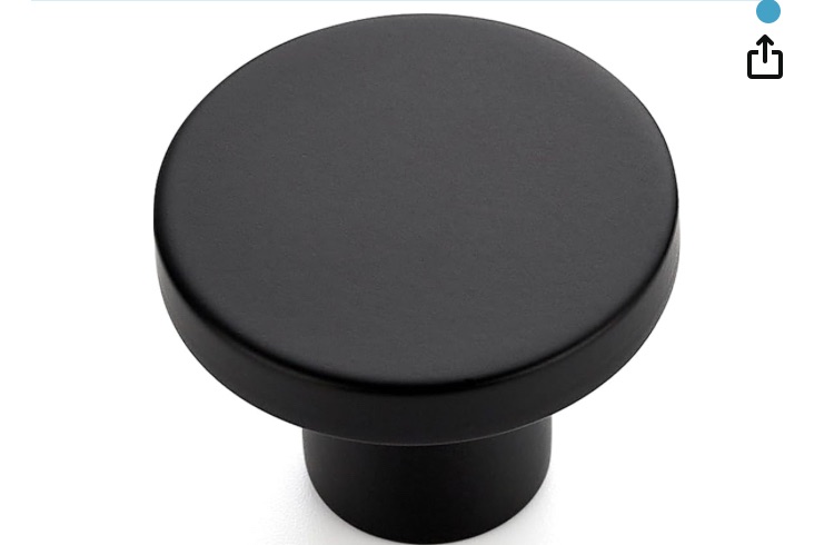 Photo 1 of Ravinte 10 Pack Matte Black Cabinet and Drawer Knobs - 1-1/5 Inch Round Pulls for Kitchen, Dressers and Closets
