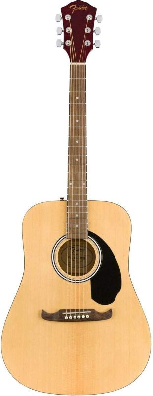 Photo 1 of Fender Acoustic Guitar with Guitar Bag, with 2-Year Warranty, FA-125 Dreadnought with Alloy Steel Strings, Glossed Natural Finish, Basswood Construction
