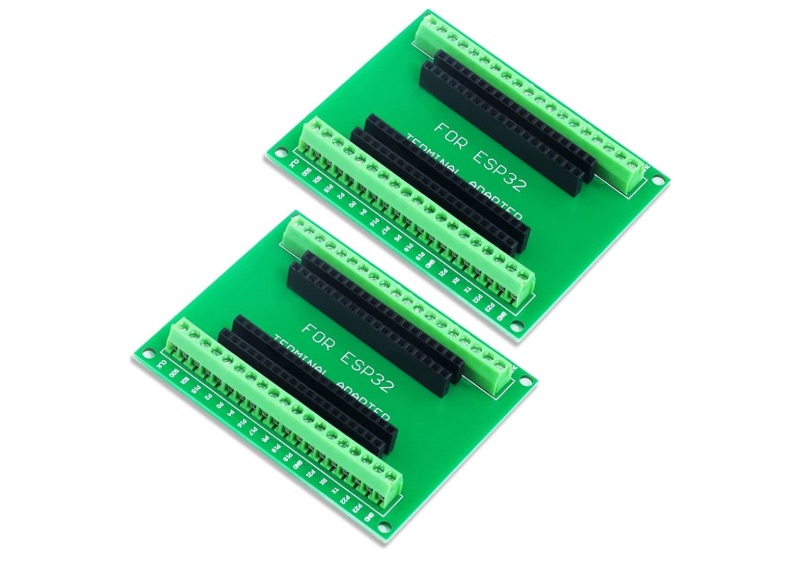 Photo 1 of KeeYees 2pcs ESP32 Breakout Board GPIO 1 into 2 for 38PIN No Mounting Hole Version ESP32 Development Board